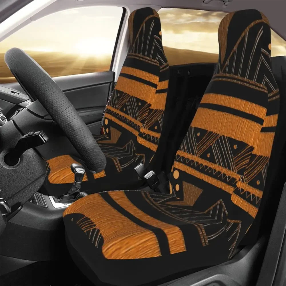 Antique African Textile Print Universal Car Seat Cover Protector Interior Accessories Women Seat Cushion/Cover Seat Protector