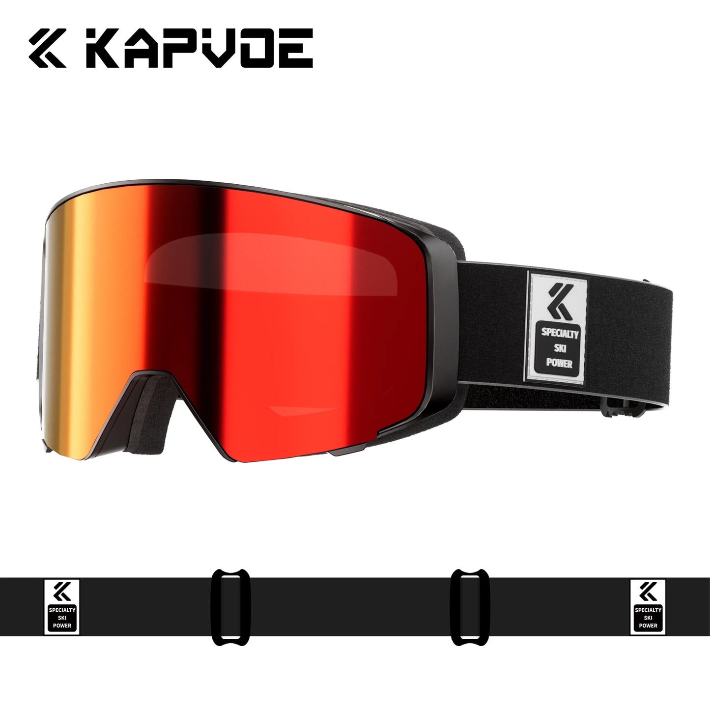 Kapvoe 2026 Skiing Eyewear Flip Ski Goggles Photochromic Snow Goggles Men Snowboard Mask Protection Glasses Snowmobile Winter