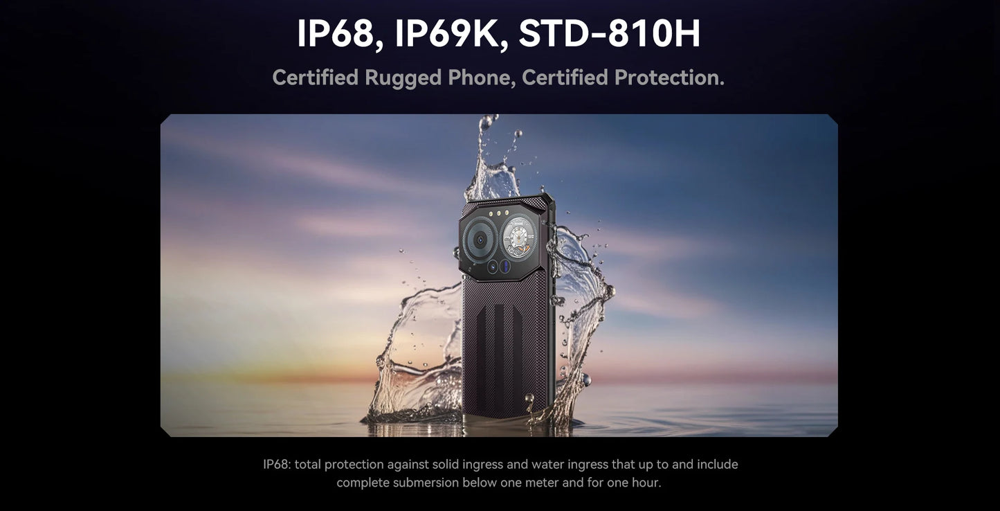 IIIF150 B3 Pro 6.6" Screen 5G Rugged Phone Android 14 Smartphone Dual Display 32GB 512GB 100MP Camera 10800mAh Ultra-Thin Phone
