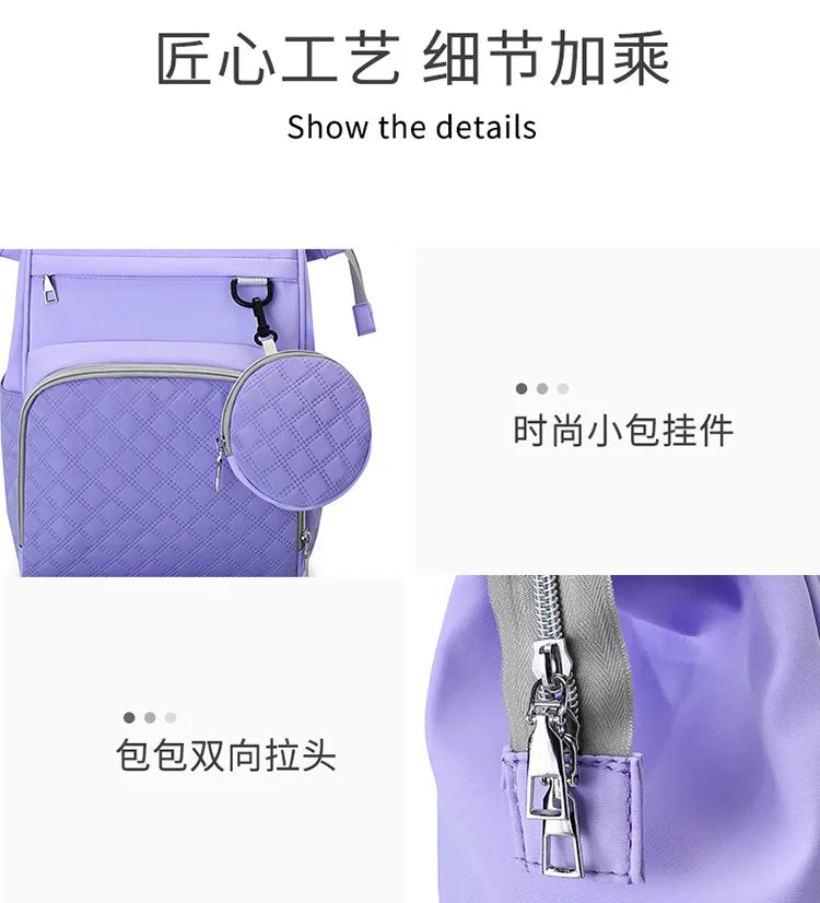 Diaper Bag Backpack Baby Essentials Travel Tote Multifunction Waterproof with Changing Station Pad Stroller Straps Big for Mommy