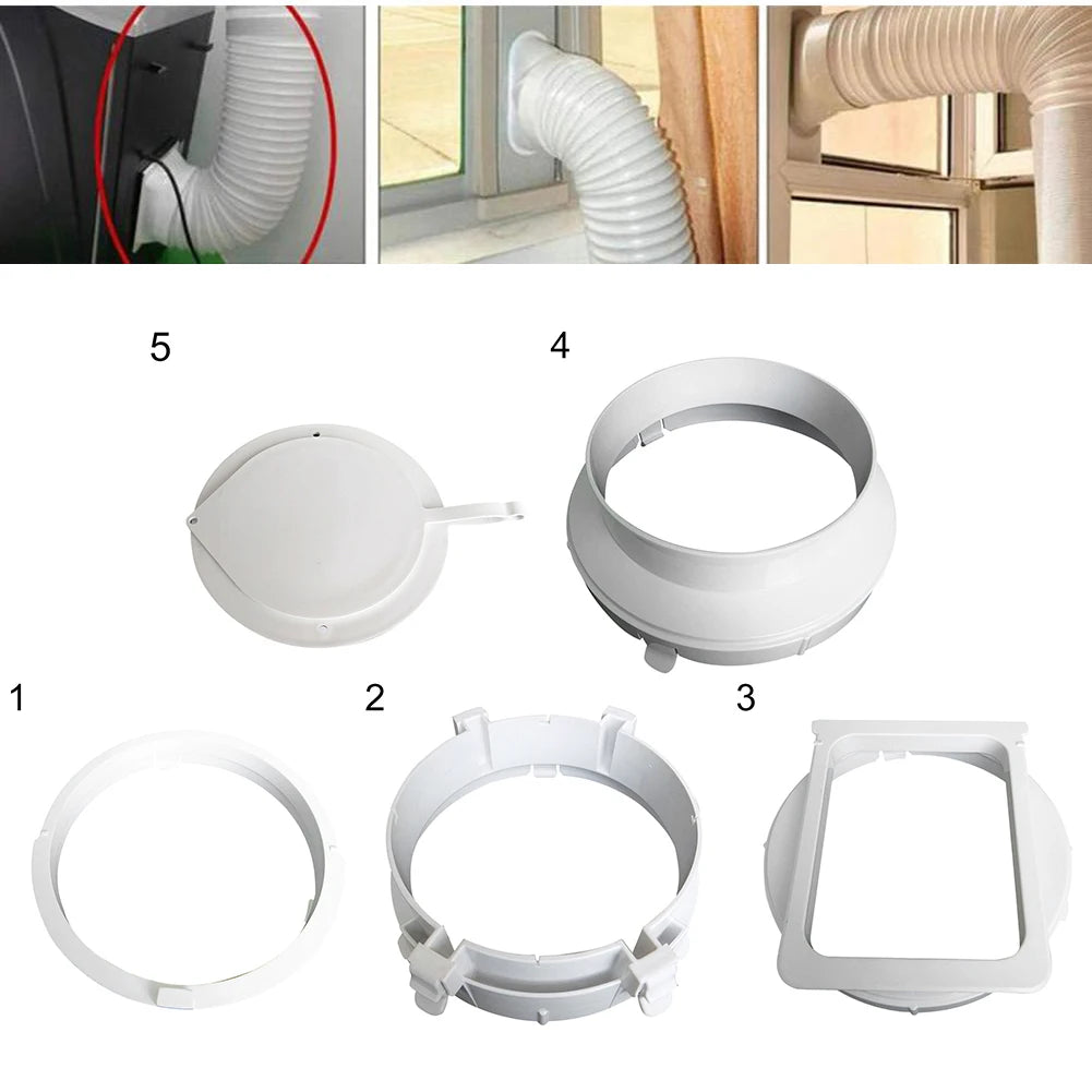 15cm Exhaust Duct Pipe Adapter Hose Interface Connector Mobile Air Conditioner 15cm Window Seal Air Vent Connector