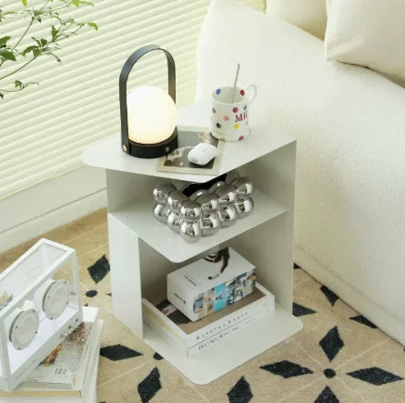 Home Creative Sofa Side Table Balcony Coffee Table Minimalist Bedside Cabinet,Portable Multi-Purpose Storage RackSmall Furniture