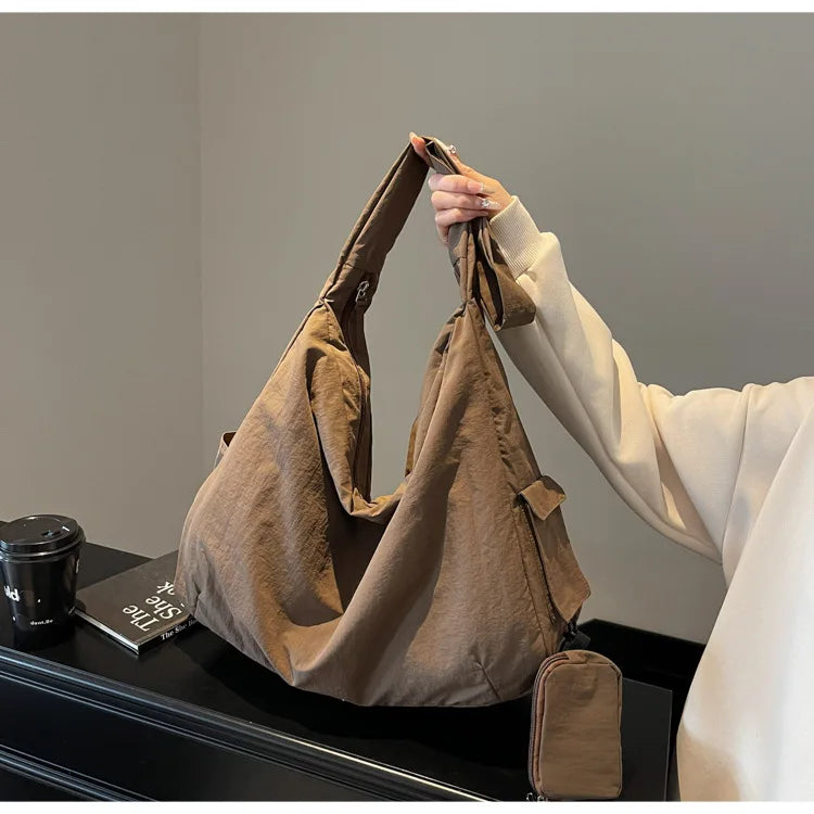 Women's Handbag Large Women Shoulder Shopper Bag Canvas Luxury Designer Cloth Tote Bags for Woman Big Female Daily Commuter City