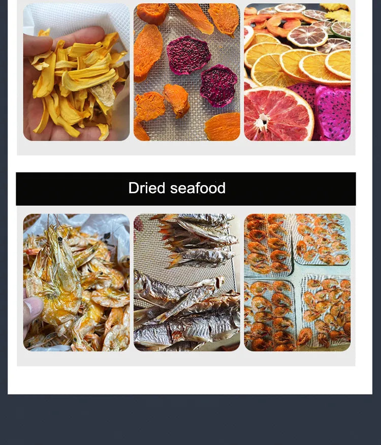 14 Trays Food Dehydrator Fruit dryer Stainless Steel Machine  1200W Household Vegetables Fruit Dryer with Digital Timer for Home