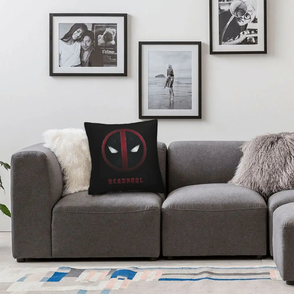 Custom Deadpool Wolverine Cartoon Manga Cushion Cover Soft Cute Pillows