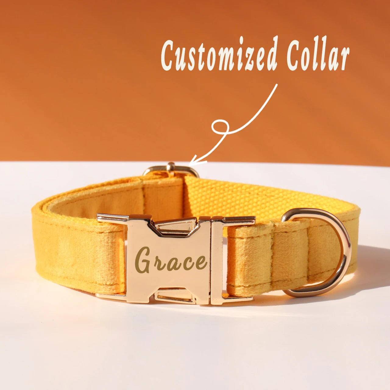 Personalized Dog Collar Bow Set Customized ID Name Tel Engraving Name for Small Medium Large Dogs Adjustable Dog Leash