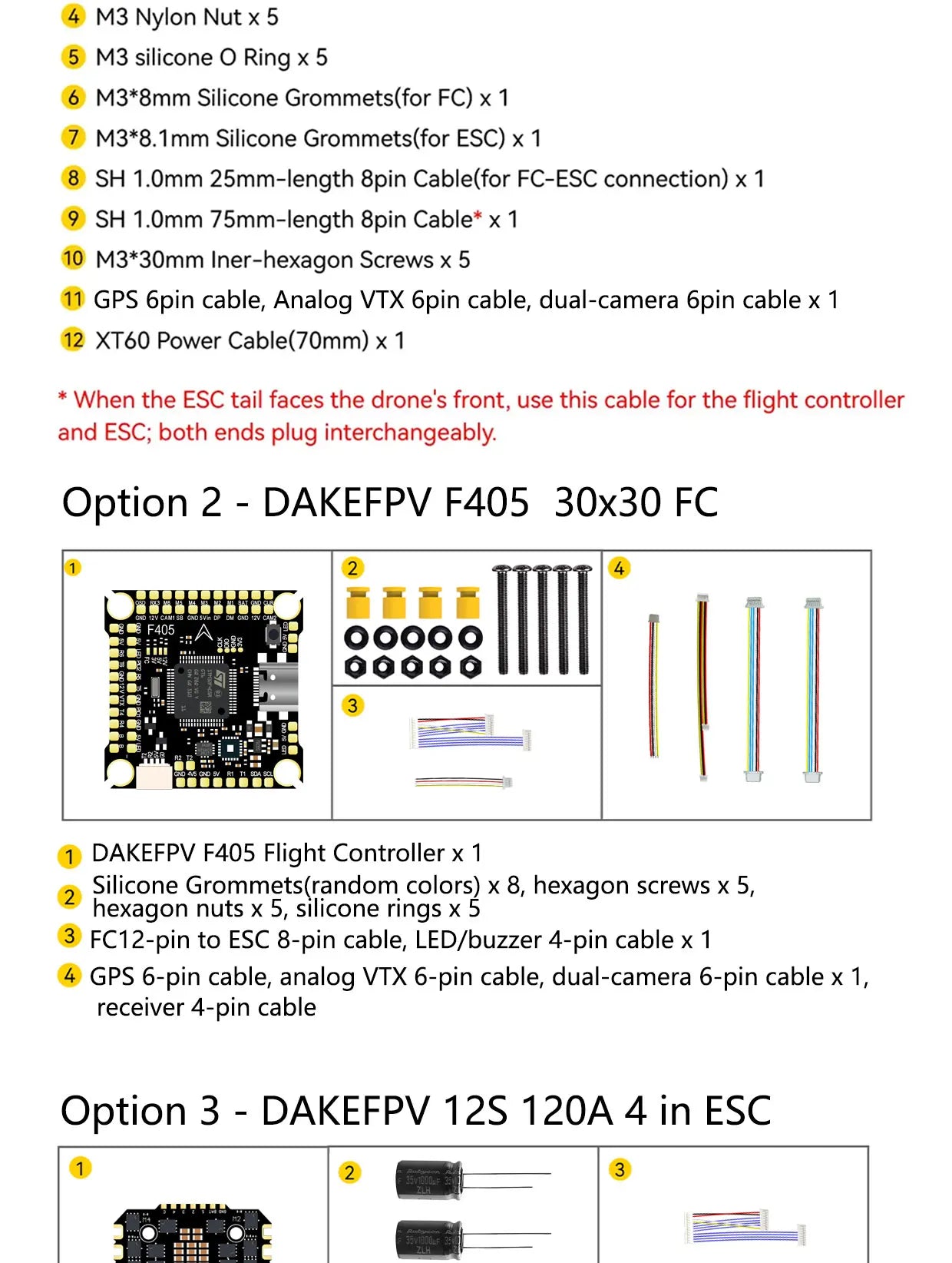 DAKEFPV F405 V3 FC 12S 100A / 120A Stack Betaflight Ardupilot INAV F4 Flight controller for FPV Freestyle Drone Model