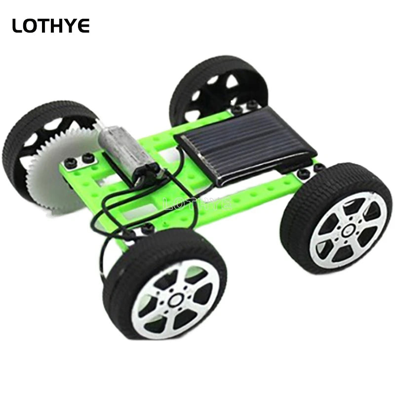 Mini DIY Solar Toy Car Powered Car Kit Children's Educational Gadgets Hobby Fun Children's Toy Robot Car Kit Gift