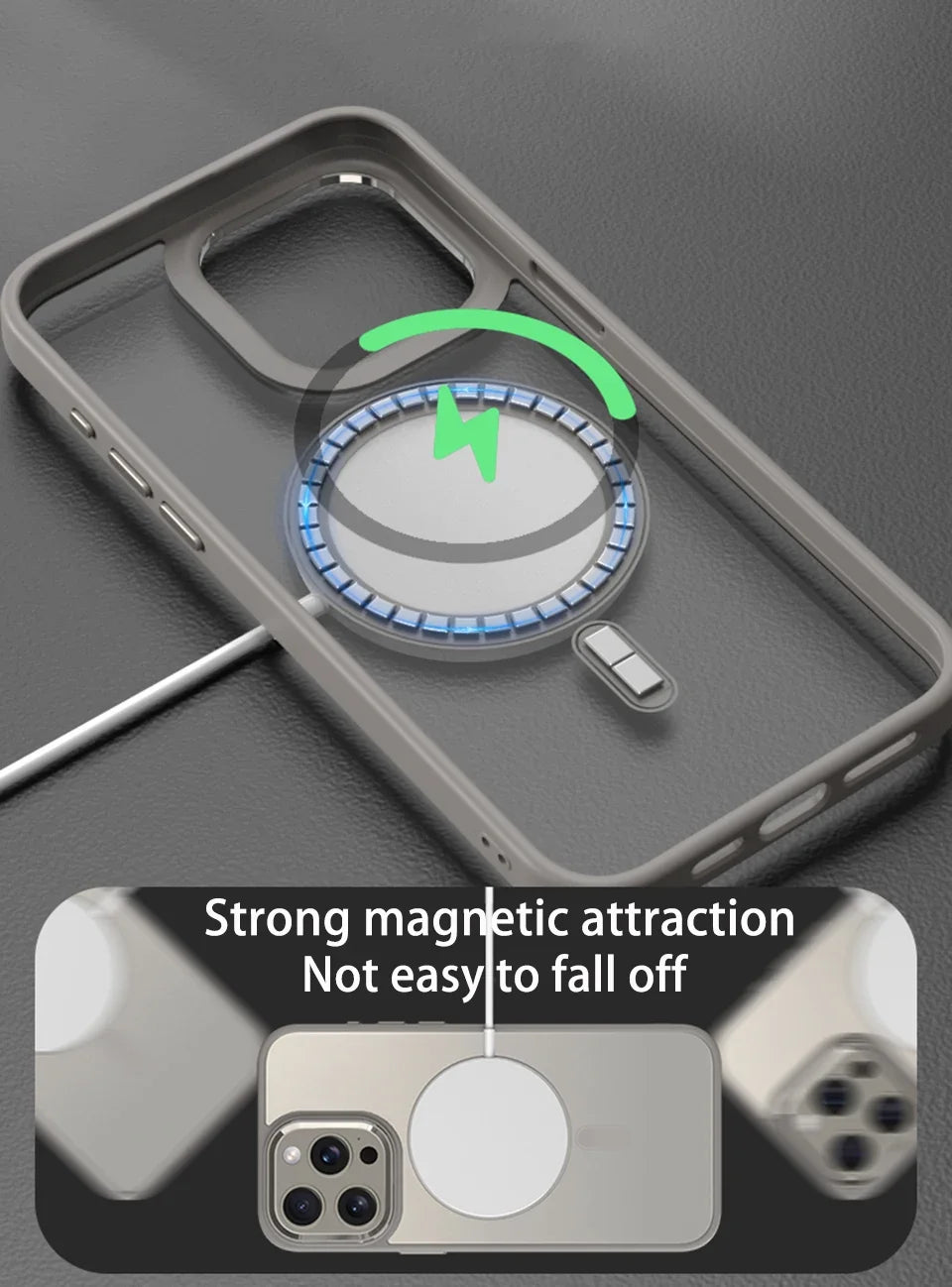 Luxury Magsafe Transparent Case For iPhone 16 15 14 13 12 11 Pro Max Plus X XS XR 13 Mini Magnetic Wireless Charge Phone Cover