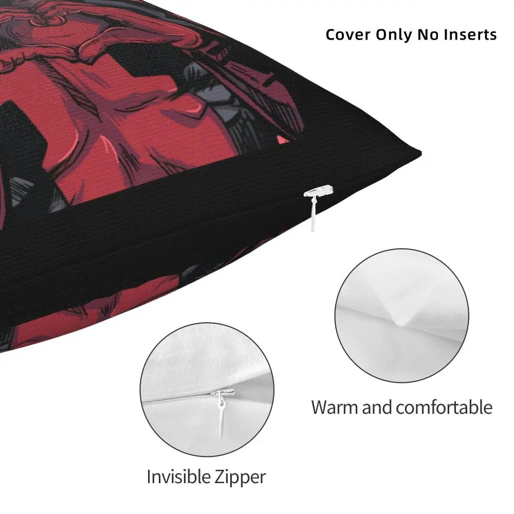 Custom Deadpool Wolverine Cartoon Manga Cushion Cover Soft Cute Pillows