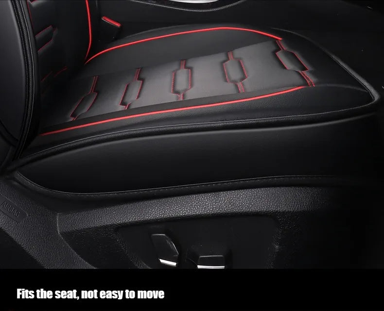 5- Seater Full Seat Universal Car Seat Cover, Breathable and Waterproof Faux Leather Automotive Seat Covers for Cars SUV Sedan