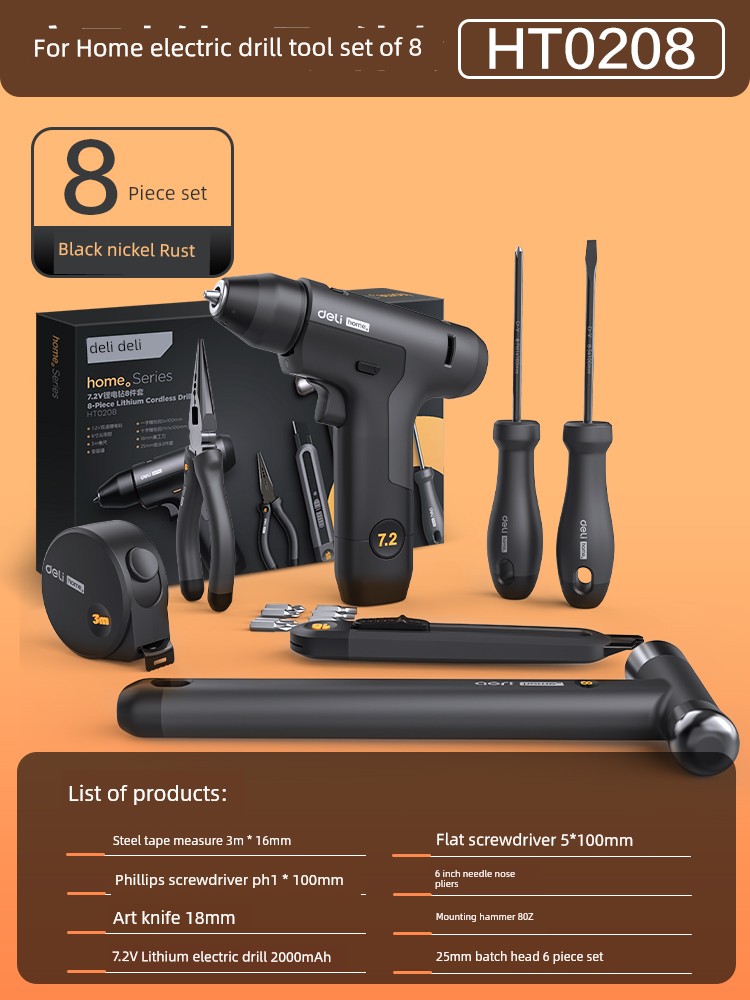 Deli Tools Household Hardware Car Tool Set