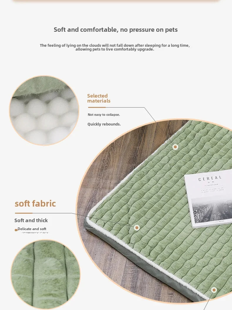 New Winter Warm Washable Removable Dog Bed Mat Pet Supplies Large Dog Bed, Cat Bed Pet Bed