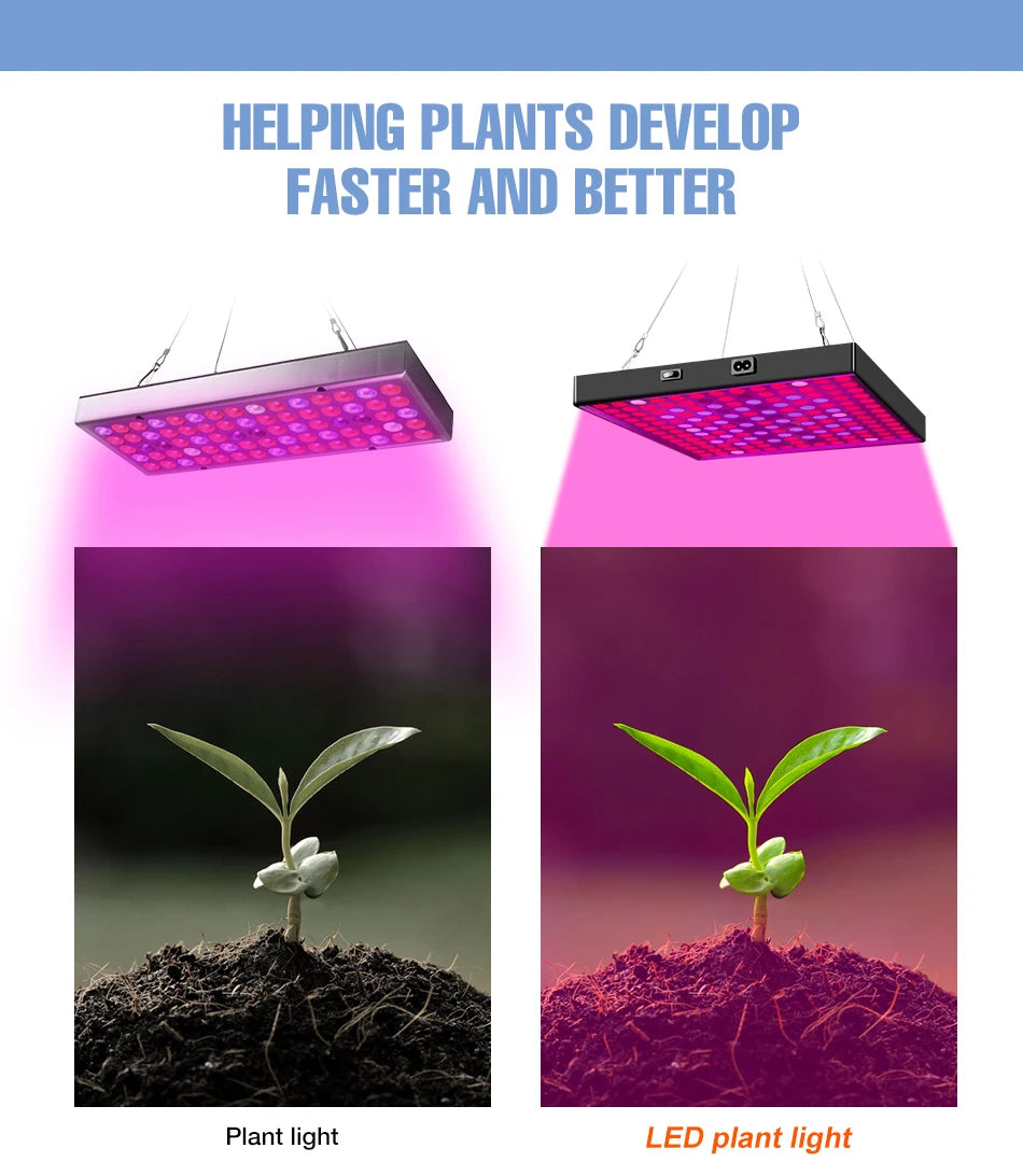 200W LED Plant Grow Light Full Spectrum Indoor Hydroponics Fill Lamp AC100-277V Greenhouse Vegetable Fruits Cultivation Lighting