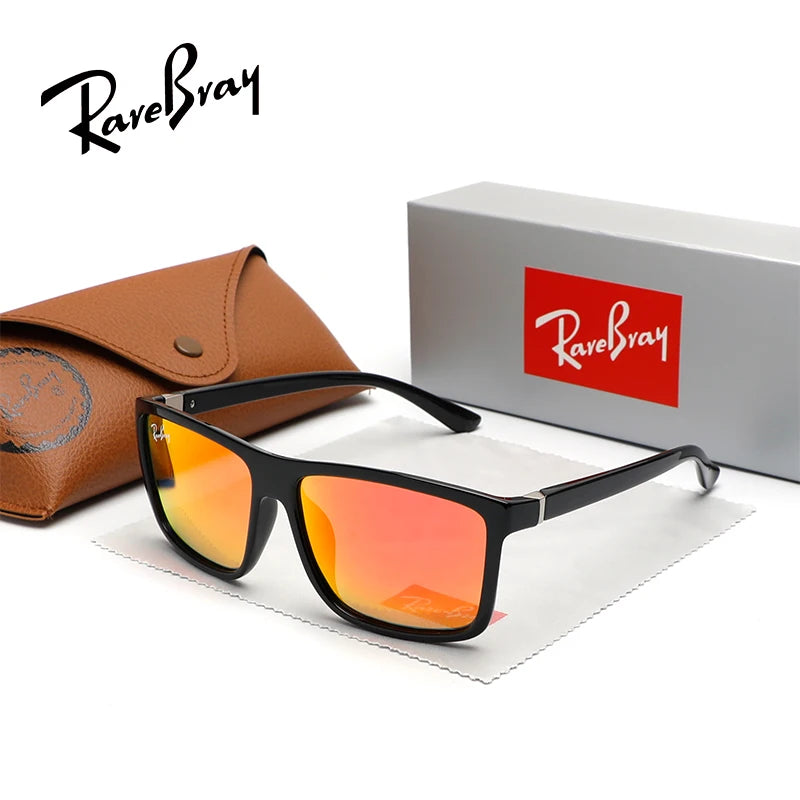 RareBray New Fashion Men Women Sunglasses Polarized Trendy Driving Outdoor Fishing UV400 Anti-glare Square Frame Eyeglasses
