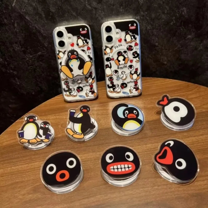 Folding Phone Stand Cartoon Magnetic Phone Holder Desktop for Magsafe iPhone 17 16 15 14 13 For Magnetic Phone Case Accessories