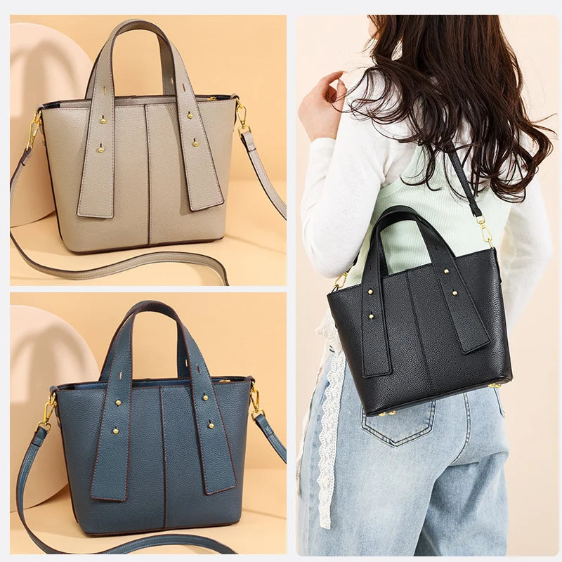 100% Genuine Leather Handbags for Women Fashion Small Shoulder Bag Ladies Cowhide Crossbody Bag Luxury Messenger Bags Designer