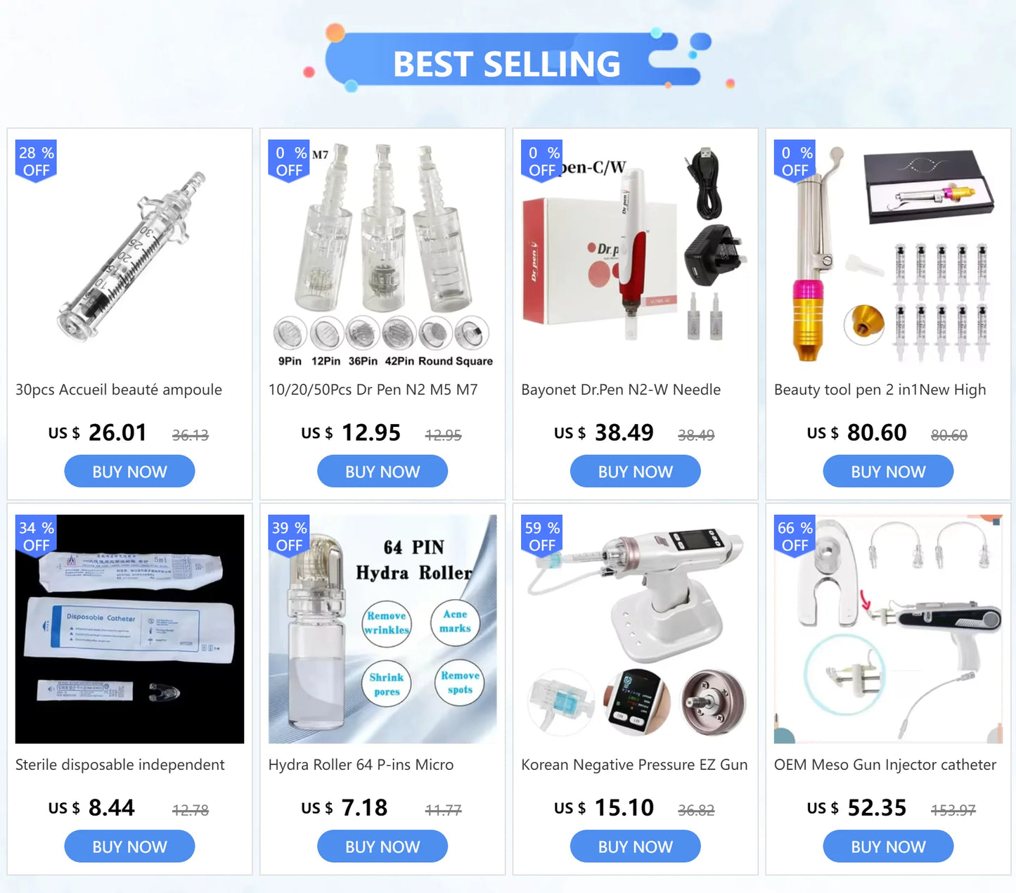 21pcs/box Korean  9 - pins hand Skincare Tools