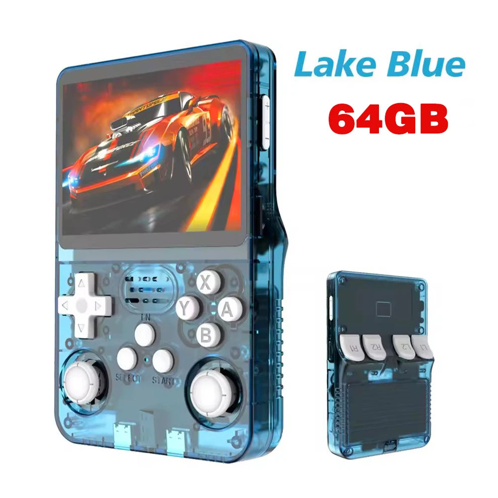 Retro R36S handheld game console 3.5-inch IPS screen Linux system 128GB portable pocket player for gaming