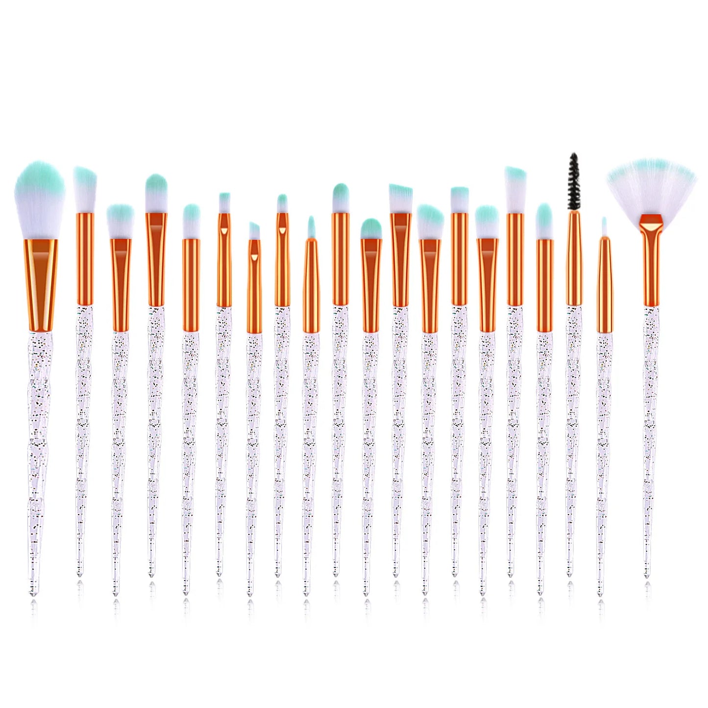 Diamond Makeup Brushes Set Beauty Make Up Brush Tool Cosmetic Powder Foundation Blending Eye Shadow Eyebrow Eyelash Brush
