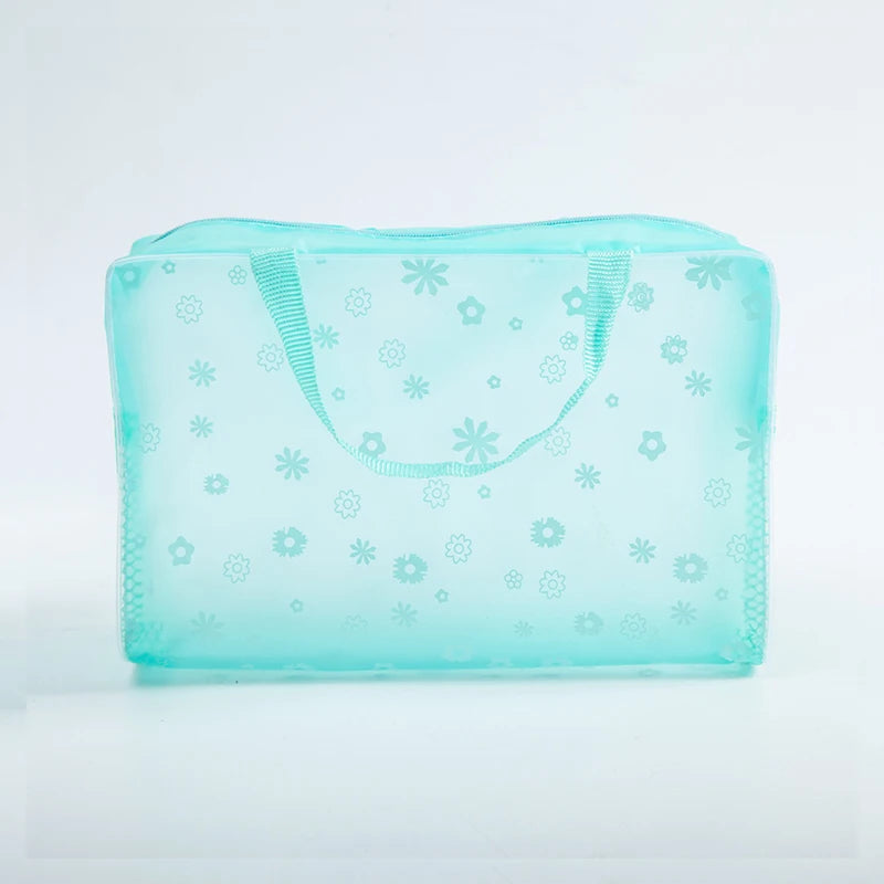 PVC Travel Transparent Cases Clothes Toiletries Storage Bag Box Luggage Towel Suitcase Pouch Zipper Cosmetic Organizer Bags