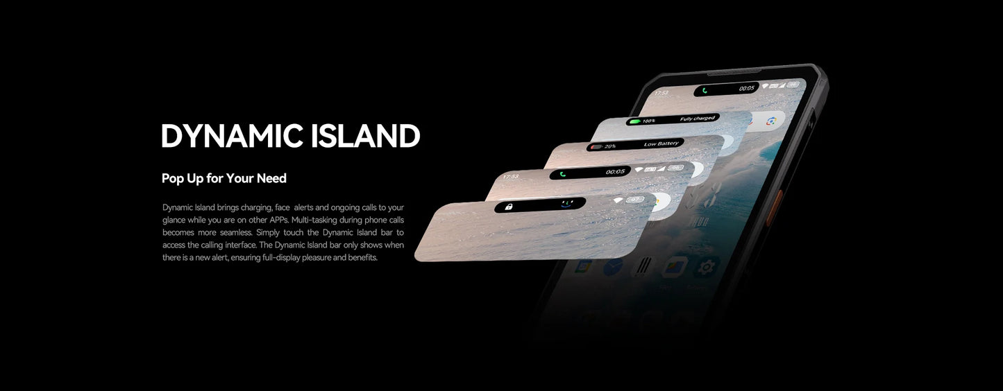 IIIF150 B3 Pro 6.6" Screen 5G Rugged Phone Android 14 Smartphone Dual Display 32GB 512GB 100MP Camera 10800mAh Ultra-Thin Phone