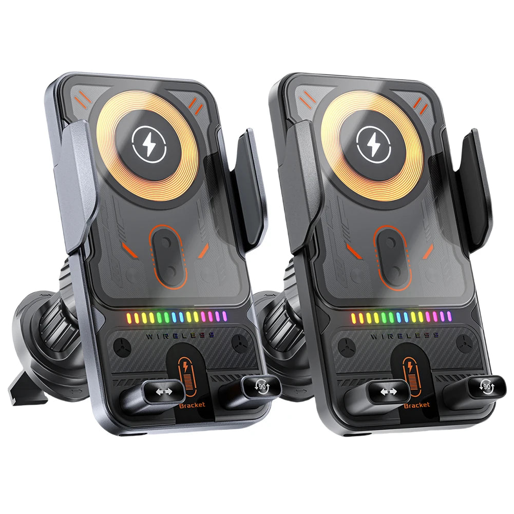 Car Wireless Charger Car Phone Mount Air Vent Cell Phone Holder Auto Clamping Car Accessories