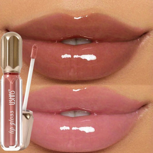 Mirror Pearl Lip Gloss Waterproof Long Lasting Moisturizing Lipstick Shine Glitter Lip Glaze Women Non Stick Cup Lip Tint Makeup