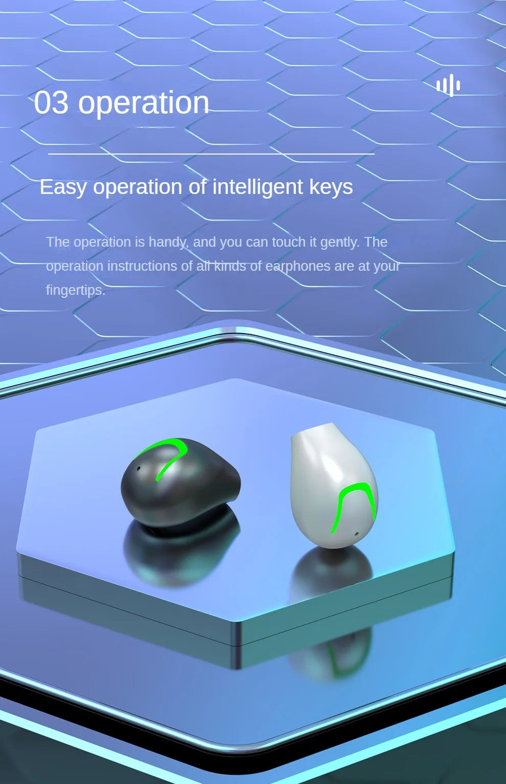 Mini Invisible Headset Bluetooth 5.3 in-ear Earphone TWS Wireless Headphone Noise Reduction HiFi Earbuds for XIAOMI iPhone