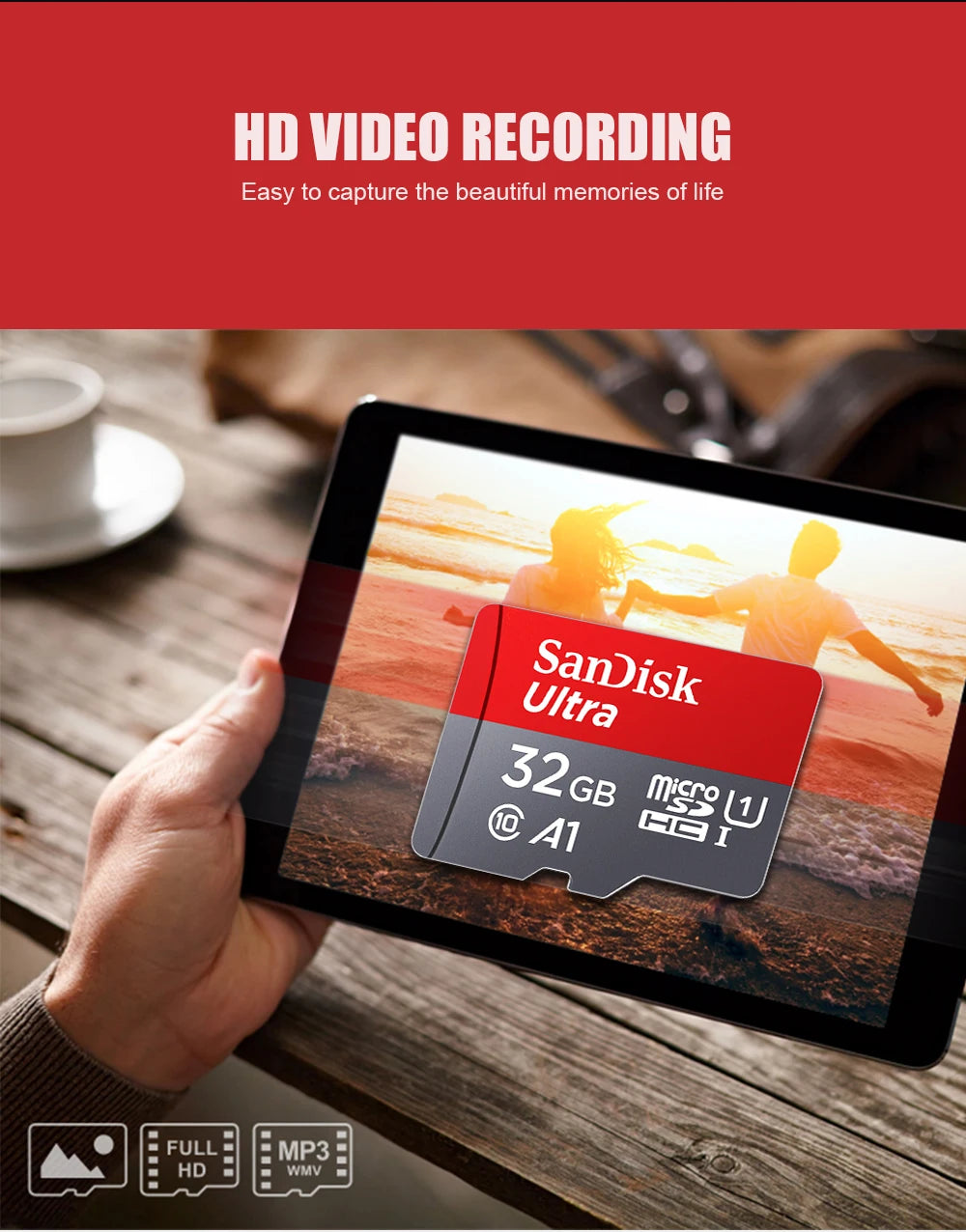 100% Original Sandisk Micro SD Card 128GB Class10 Flash TF Card 128GB Memory Card 128gb memoria disk for samrtphone and table PC