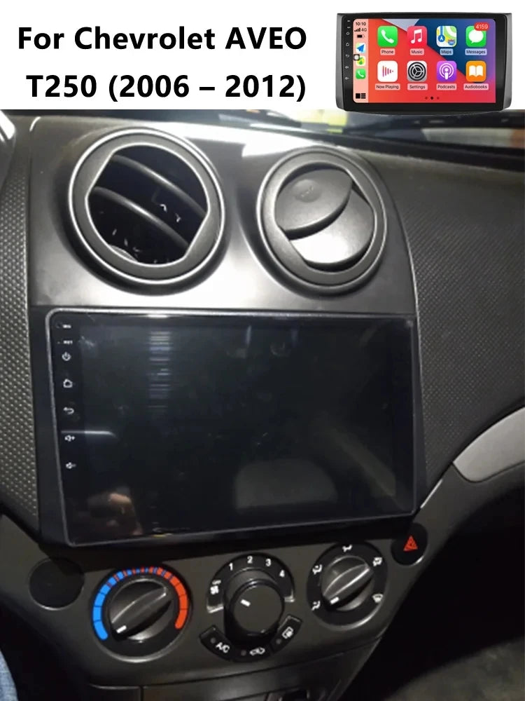 2din Android 15 Car Radio For Chevrolet AVEO T250 2006-2012 Carplay Android Auto Multimedia Stereo Player GPS Navi DSP HD Audio