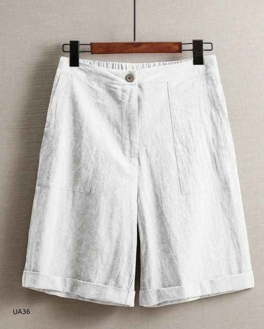 Casual linen shorts women's gym sports shorts shorts long pants high waisted multi-color women's shorts women's sports shorts