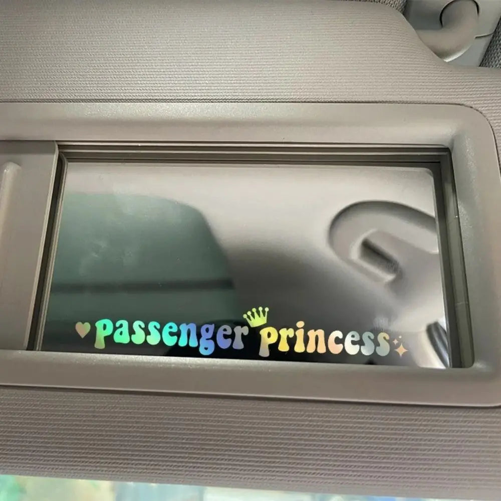 Passenger Princess Passenger Princess Car Stickers Self Adhesive Reflective Passenger Princess Sticker Personality Funny