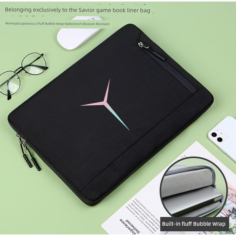 Suitable for Lenovo Saver Y9000p Laptop Liner Bag Y9000 Game Book R9000/Y7000 Waterproof 2025 Shockproof Fleece-lined Protective Case 15.6-Inch/16-Inch Computer Bag