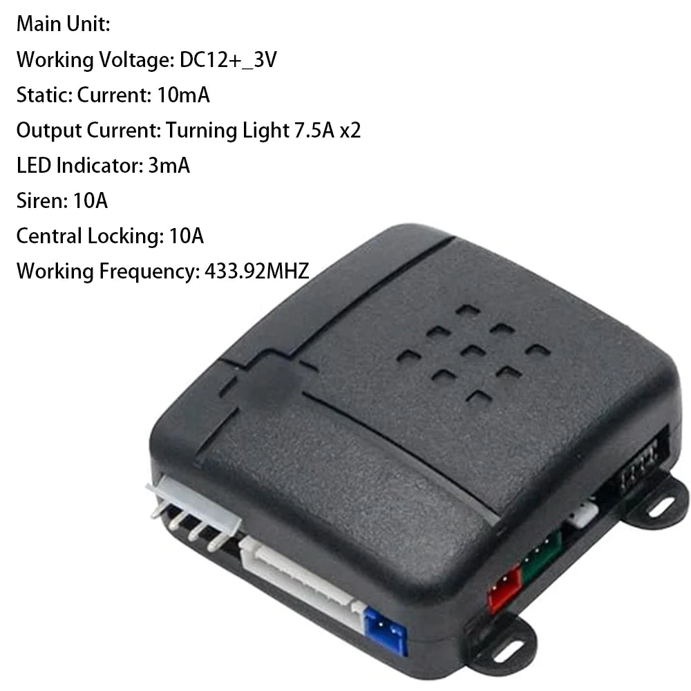 Car Intelligent Alarm Keyless Entry System Engine Security Protection Remote Start Stop Button 4 Door Car Power Locks Actuator