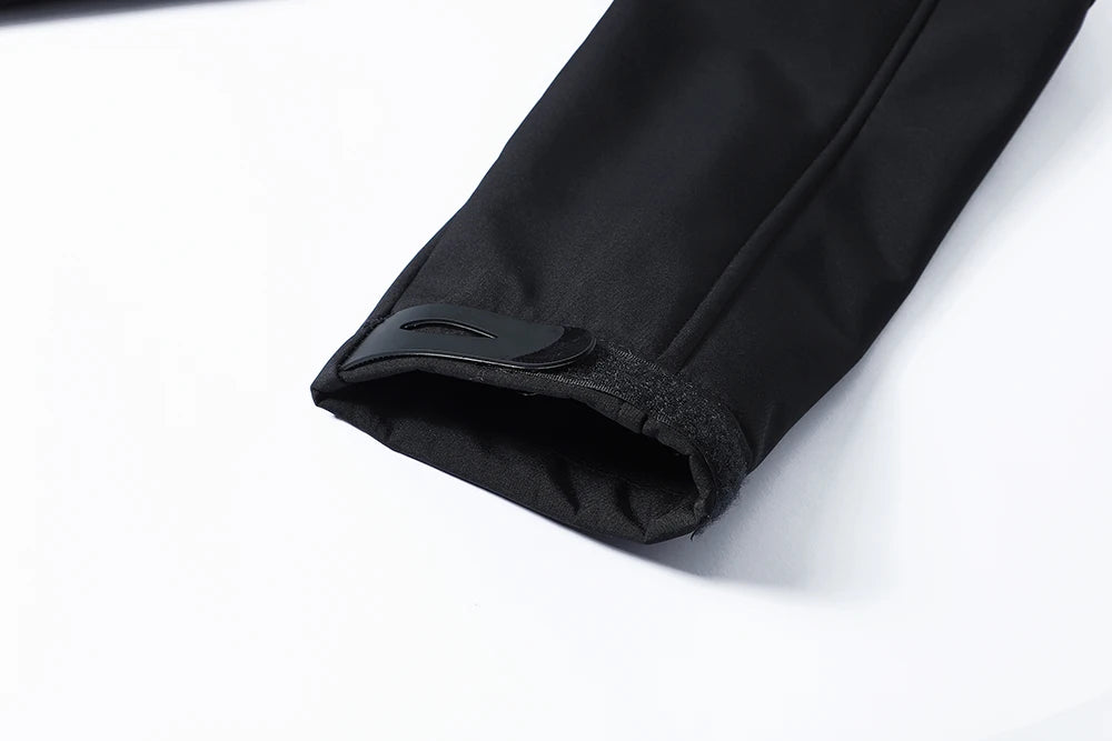 Men's hooded tactical jacket for autumn and winter outdoor windproof waterproof warm hiking camping and fishing durable jacket