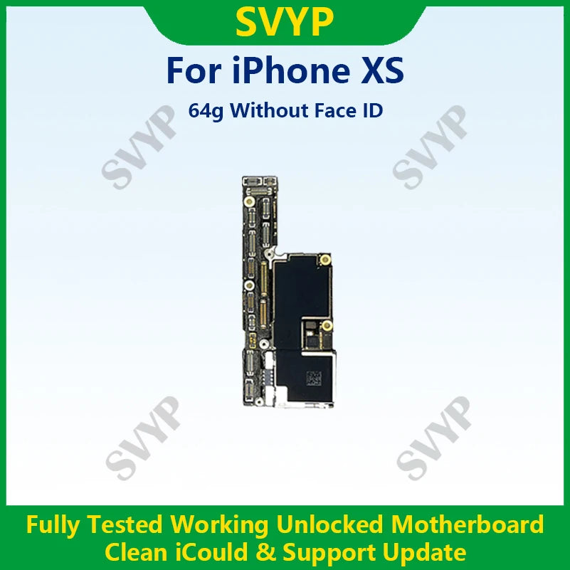 Fully Tested 100%Working Mainboard For iPhone X/XR/XS/XS Max With Face ID 64g/256g Cleaned iCloud And Unlocked Phone Motherboard