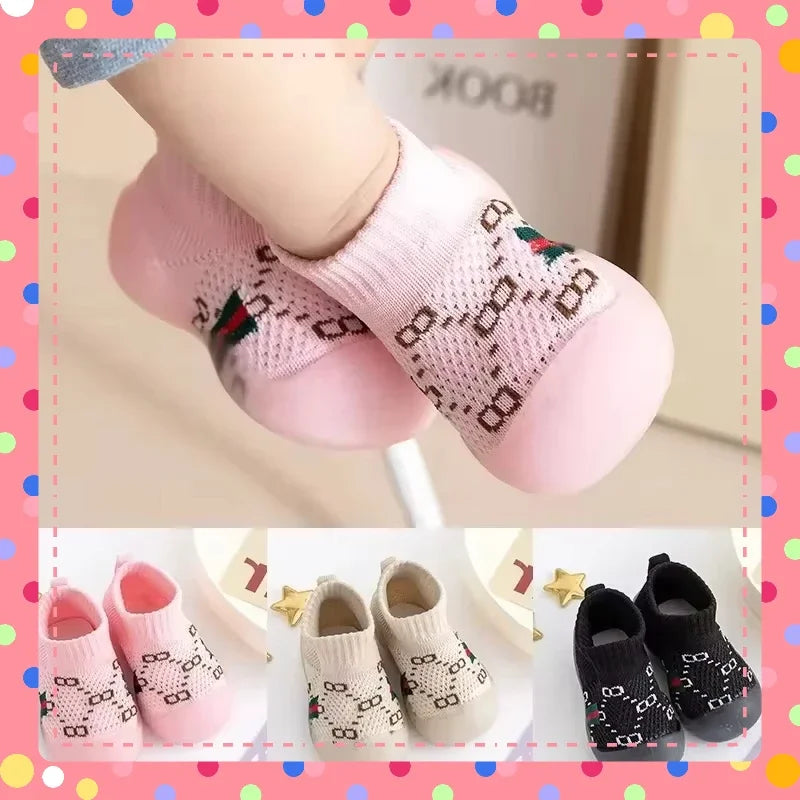 Children's Outwear Children's Shoes Children's Walking Shoes New Spring Autumn Mesh Children's Solid Color Shoes Soft Sole