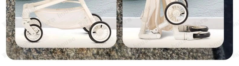 2025 new high-view baby stroller Ultra-light foldable travel stroller Portable outdoor baby Carriage Comfortable stroller