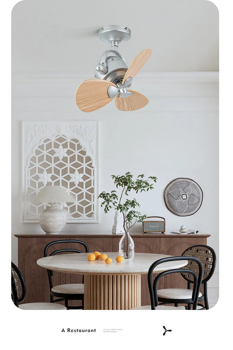Creative Shaking Head Ceiling Fan 16 Inch Mini Living Room Bar Balcony Corridor Ceiling Wall Dual Purpose Fan Wall Mounted Fans