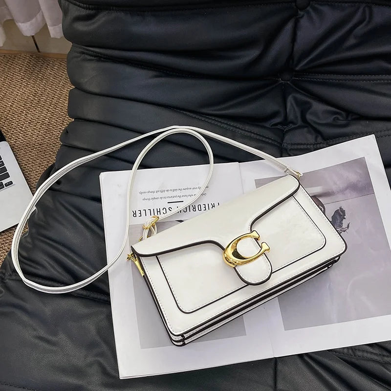 Double-Strap Small Square Crossbody Bag – Stylish Underarm Shoulder Purse For Women, Fashionable Classic Shoulder Bag 2026