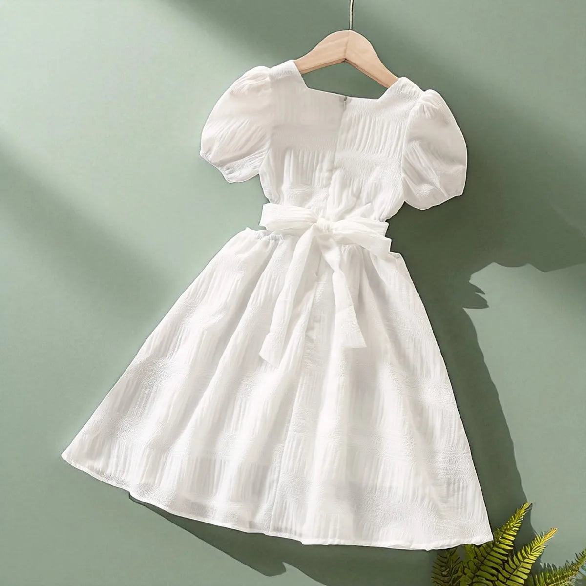 Kids White Dress for Girls Clothes Party Long Dress Prom Princess Outfits Children New Summer Teenagers Vestidos 6 8 10 12 Years