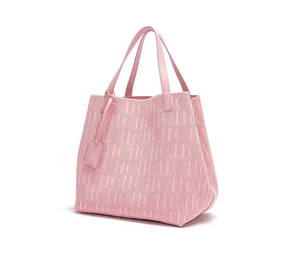 Women's Luxury Design Multi functional Handheld Shopping Handbag Fashionable New 2024 Solid Color Handbag