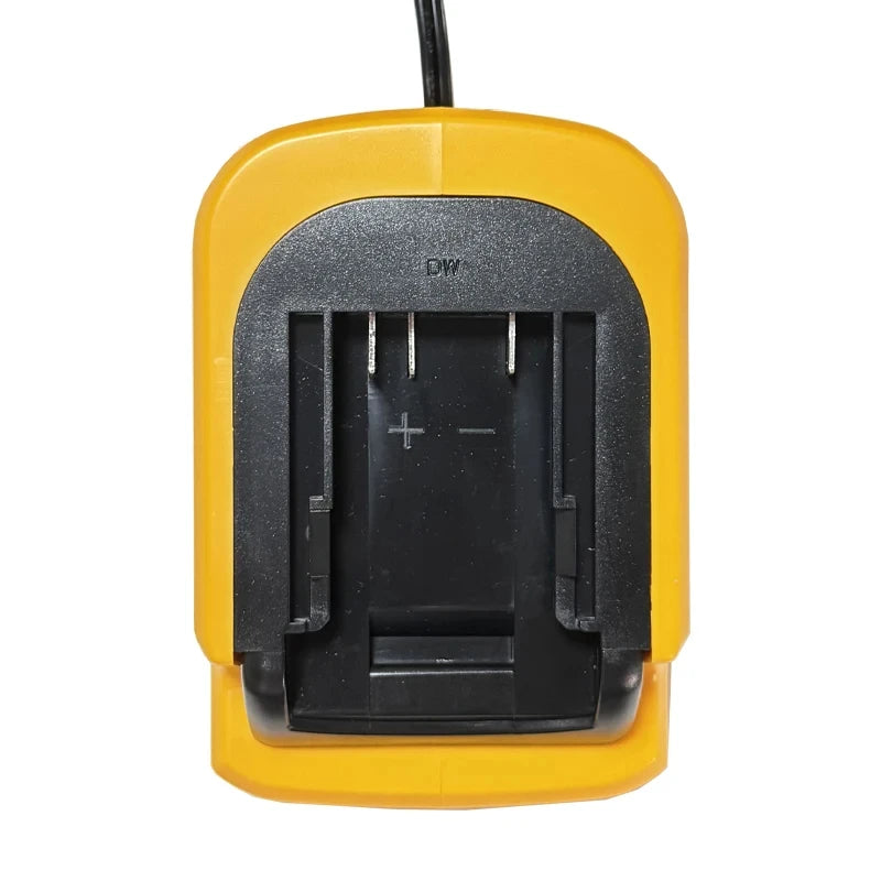 12V/24V 100-240V Li-ion Battery Mini Compact Car Charger for DeWalt 18V 20V 60V Lithium Battery DCB200 Replacement for DCB112