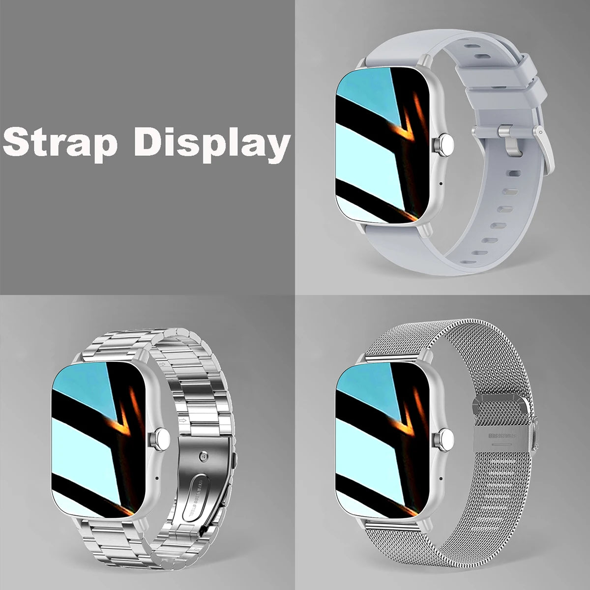 NEW 2025 Fashion SmartWatch Android Phone 2.01" Color Screen Full Touch Custom Dial Watch Women Bluetooth Call Smart Watch Men