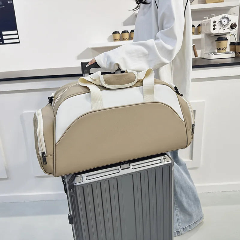 Fitness Bag Custom Logo Dry Wet Separation Travel Bag Personalized Sports Bag DIY Name Gym Bag