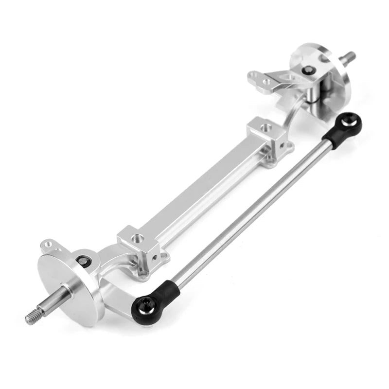 1:14th Scale Metal No Power Steering Axle for Tamiya RC Truck Tipper SCANIA 770S 56368 VOLVO ACTROS BENZ MAN LESU Model Car DIY