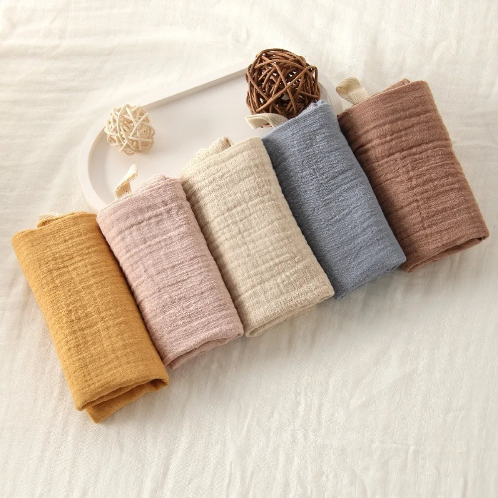 4-Layer Pure Cotton Portable Washcloth for Newborns - Soft Absorbent Square Gauze Towels for Burping High Quality