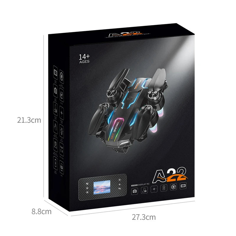 A22 Max Drone 8k Esc Dual Camera 5g Hd Aerial Photography Wifi Optical Localization Obstacle Avoidance Brushless Rc Drone