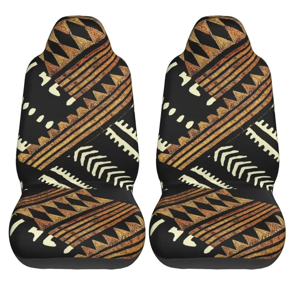 Antique African Textile Print Universal Car Seat Cover Protector Interior Accessories Women Seat Cushion/Cover Seat Protector